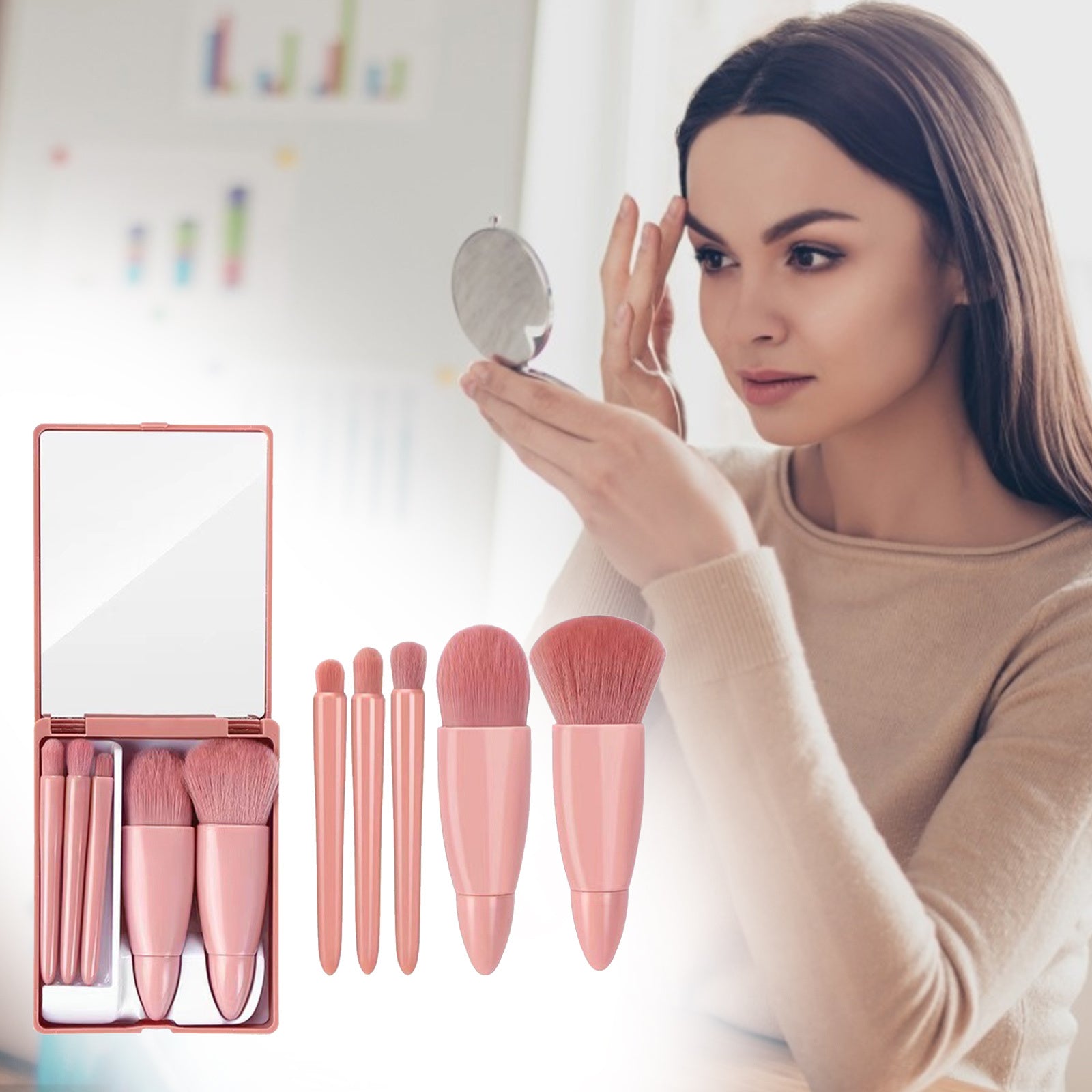 Makeup brushes set
